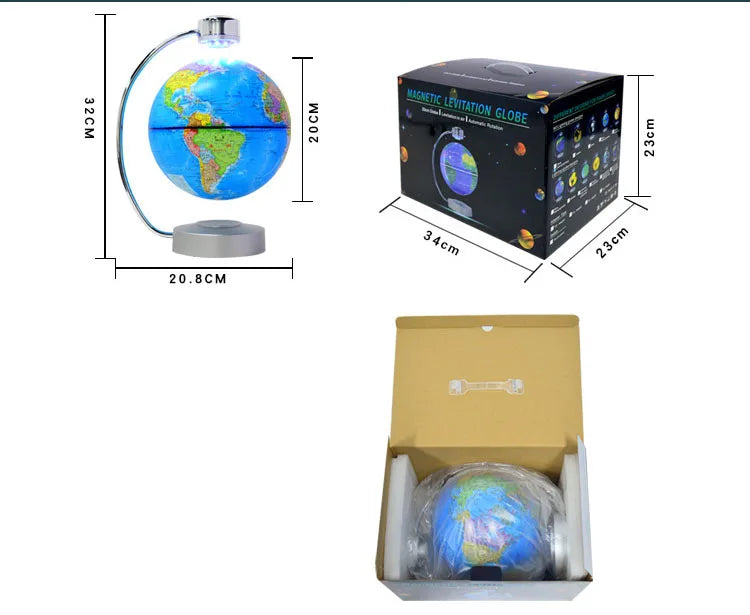 LED Magnetischer Tag-Nacht-Levitationsglobus